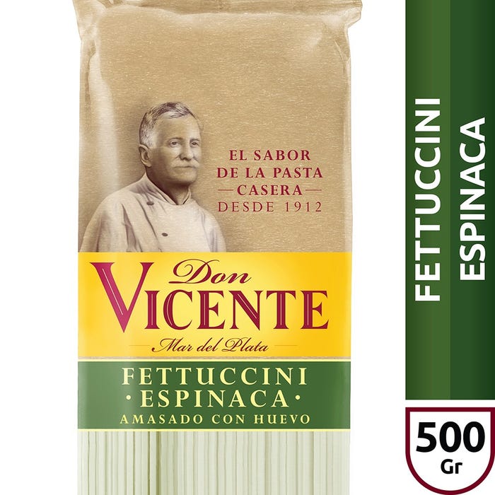 DON VICENTE FETTUCCINI ESPINACA 500gr