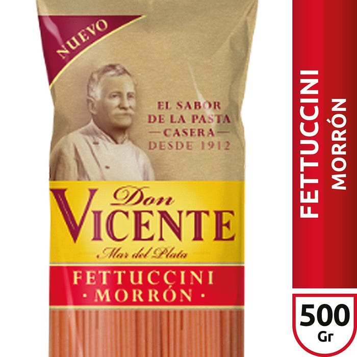 DON VICENTE FETTUCCINI MORRON 500gr
