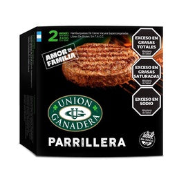 UNION GANADERA HAMBURGUESA PARRILLERA 120gr x2 medallones