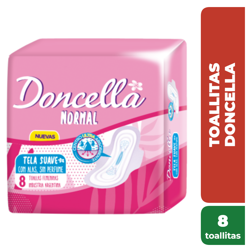 DONCELLA TOALLITAS x8 toallas