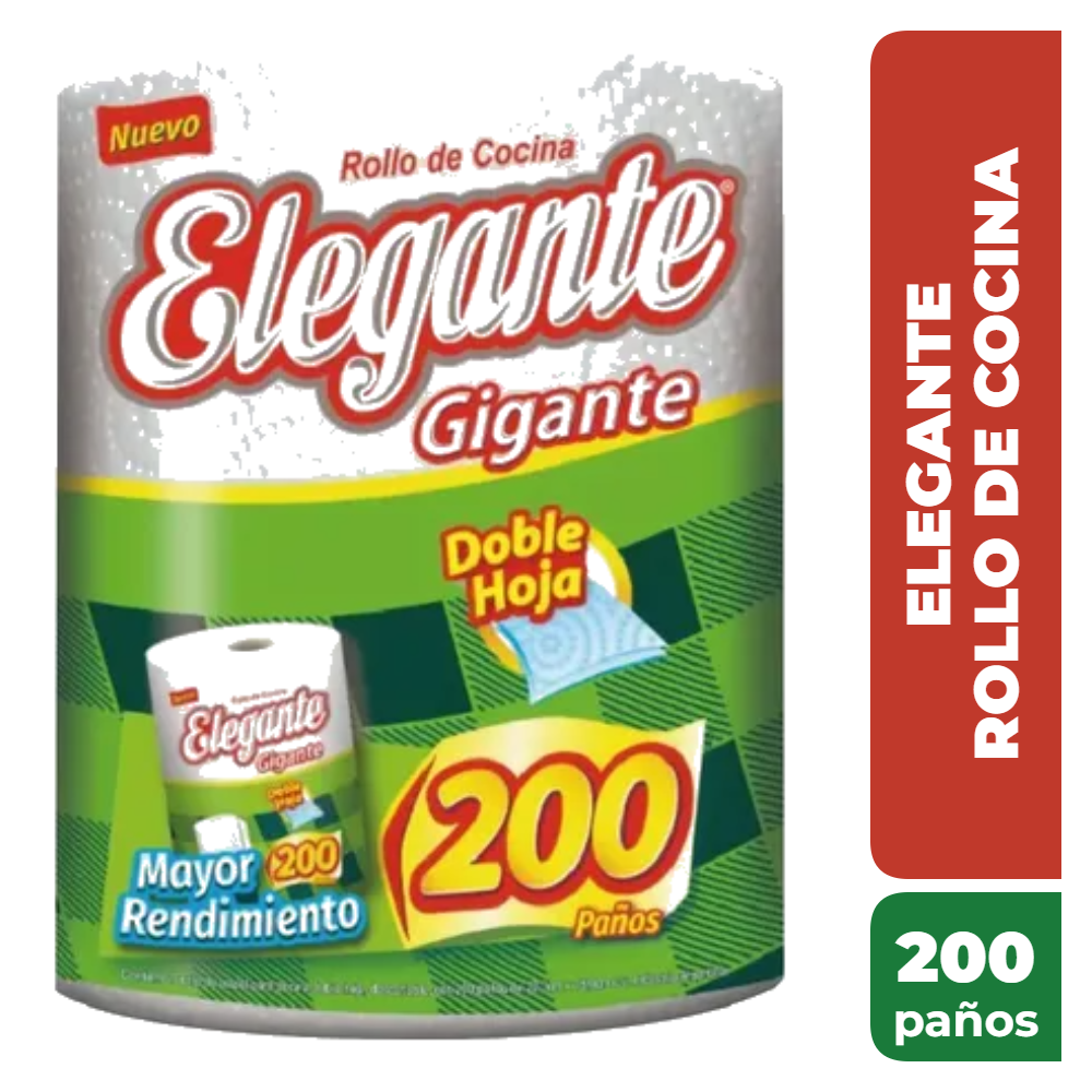 ELEGANTE ROLLO DE COCINA 200 PAÑOS