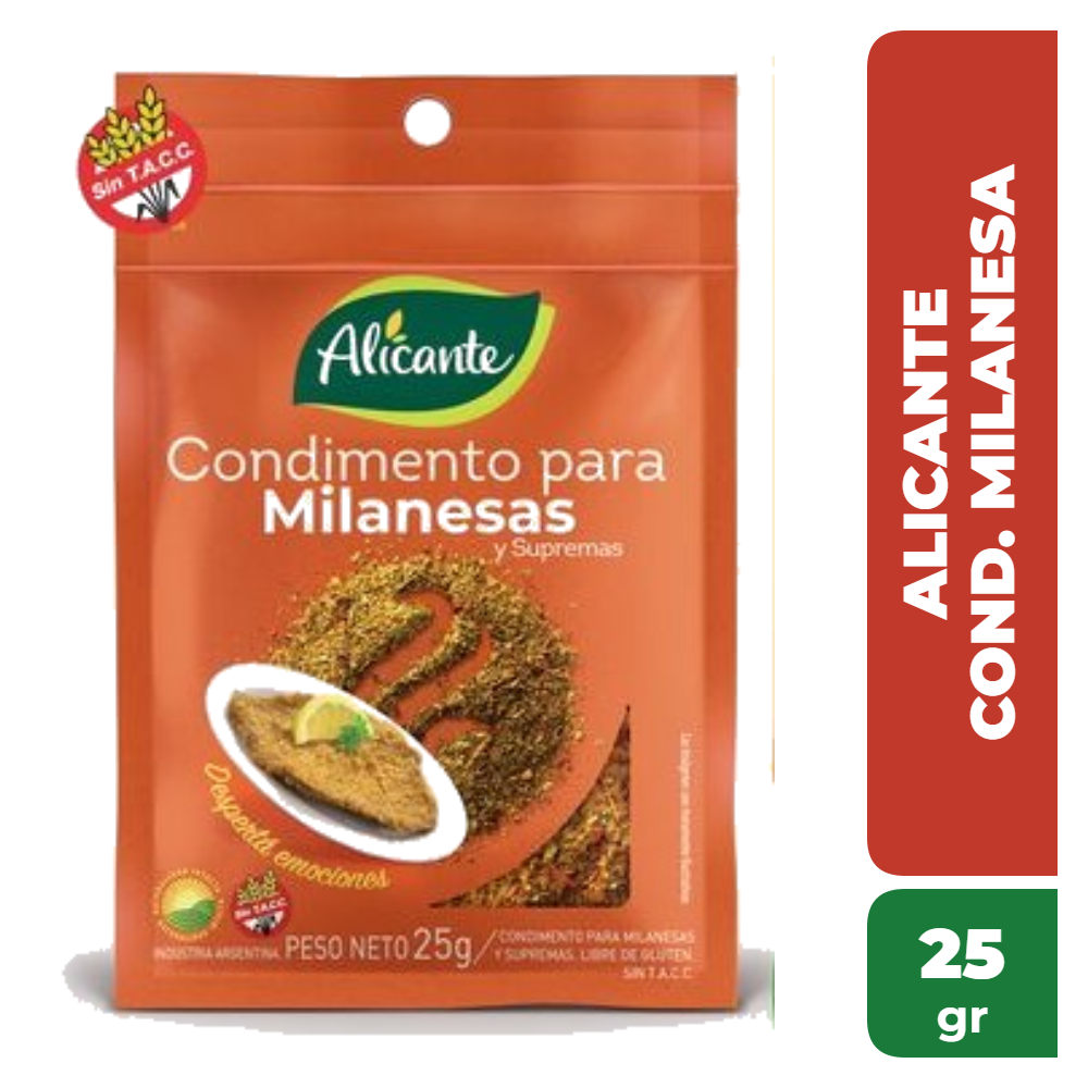 ALICANTE CONDIMENTO MILANESA 25gr