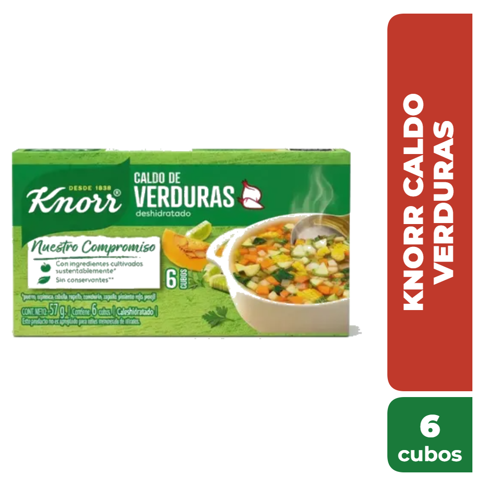 KNORR CALDO VERDURAS 6 cubos