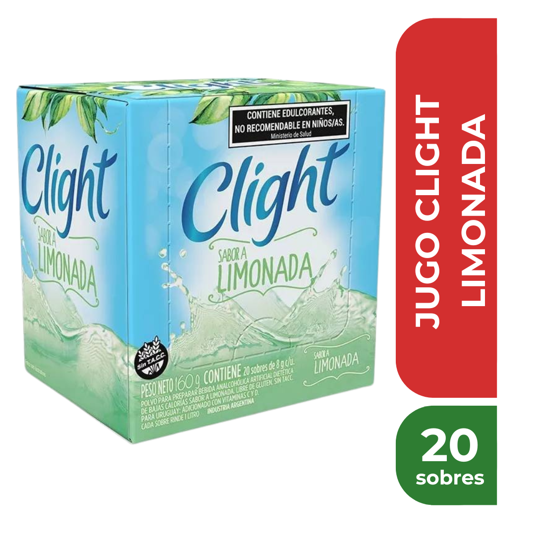 CLIGHT JUGO EN POLVO LIMONADA x20