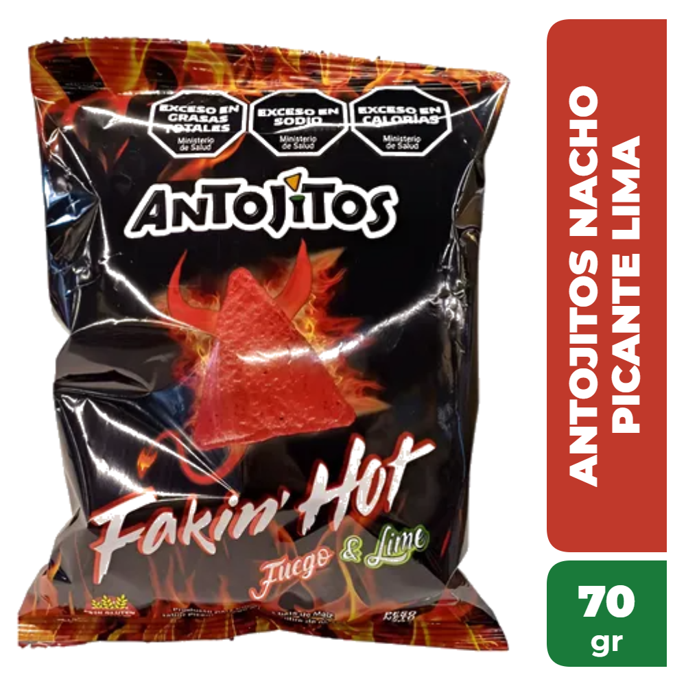 ANTOJITOS NACHO PICANTE LIMA 70gr