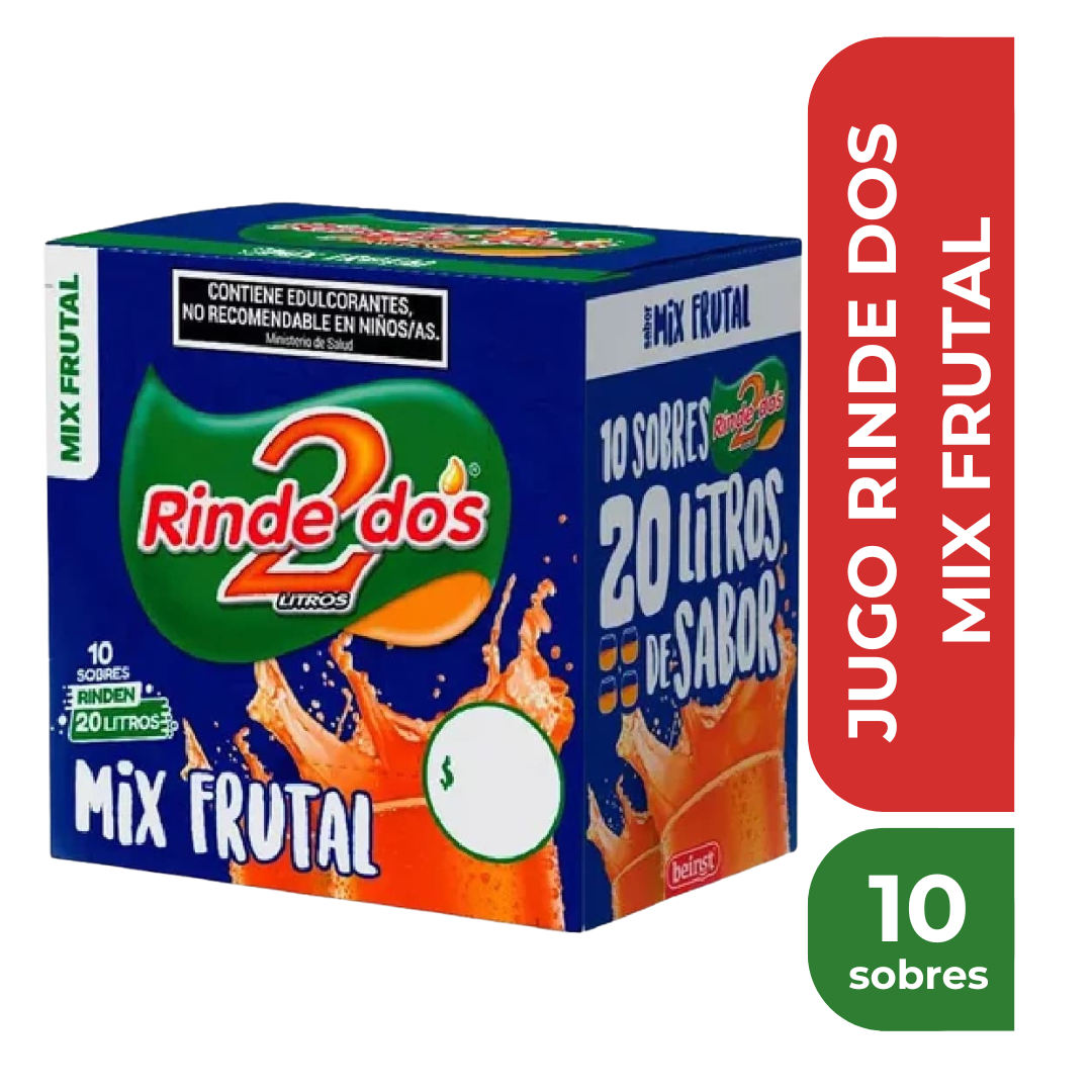 RINDE DOS MIX FRUTAL x10