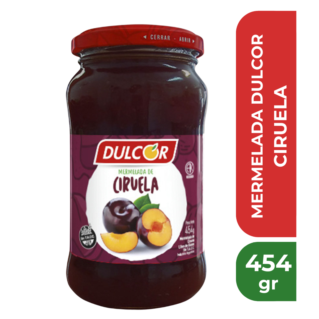 DULCOR MERMELADA CIRUELA 454gr