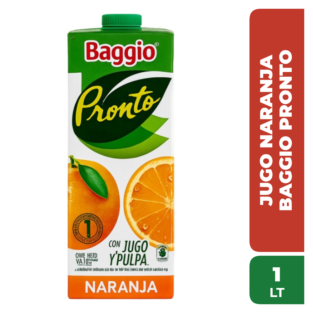 JUGO BAGGIO PRONTO NARANJA 1 Litro