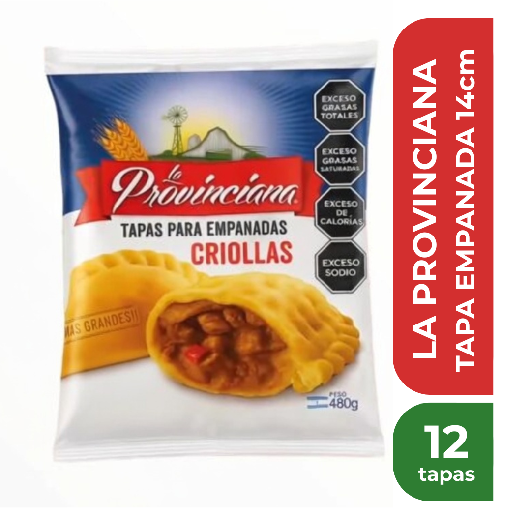 LA PROVINCIANA TAPA EMPANADA ROTISERA 12 tapas