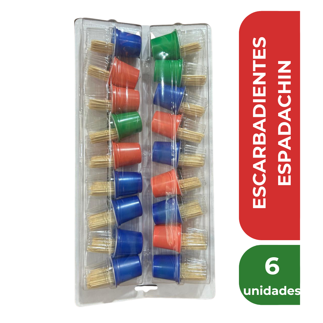 ESPADACHIN ESCARBADIENTES x 6u