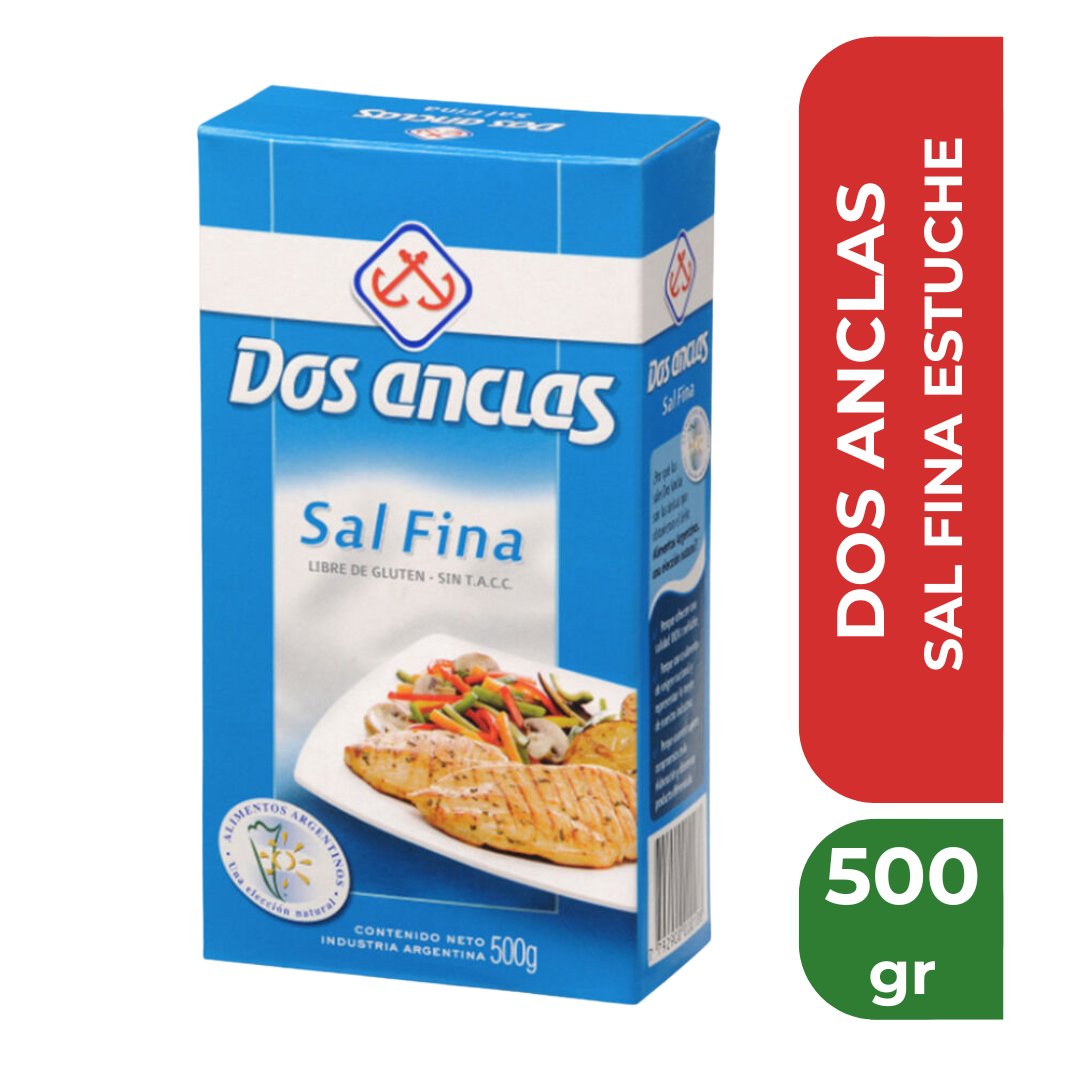 DOS ANCLAS SAL FINA ESTUCHE 500gr