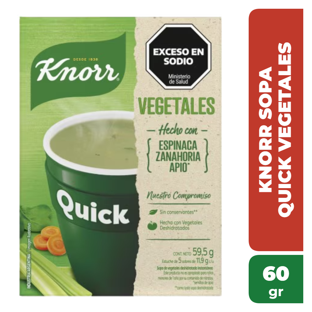 KNORR SOPA QUICK VEGETALES