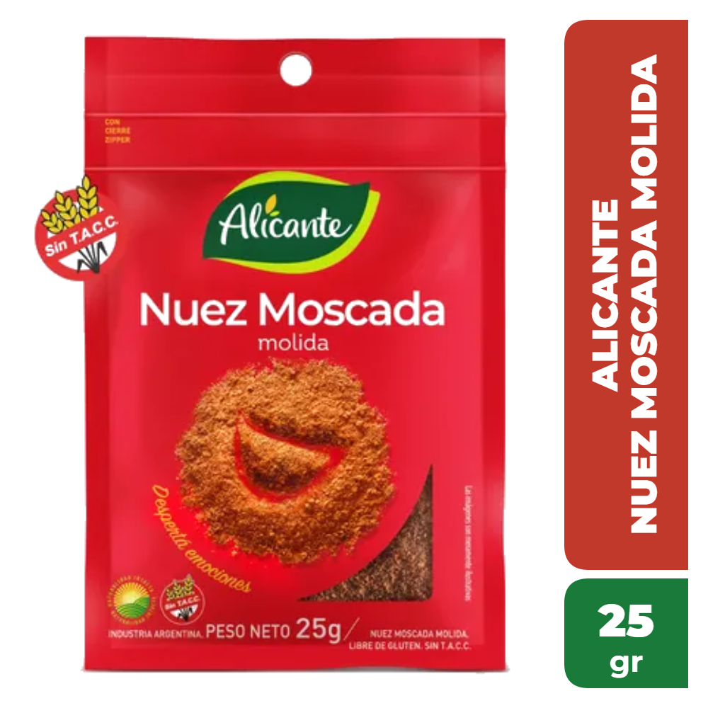 ALICANTE NUEZ MOSCADA MOLIDA 25gr