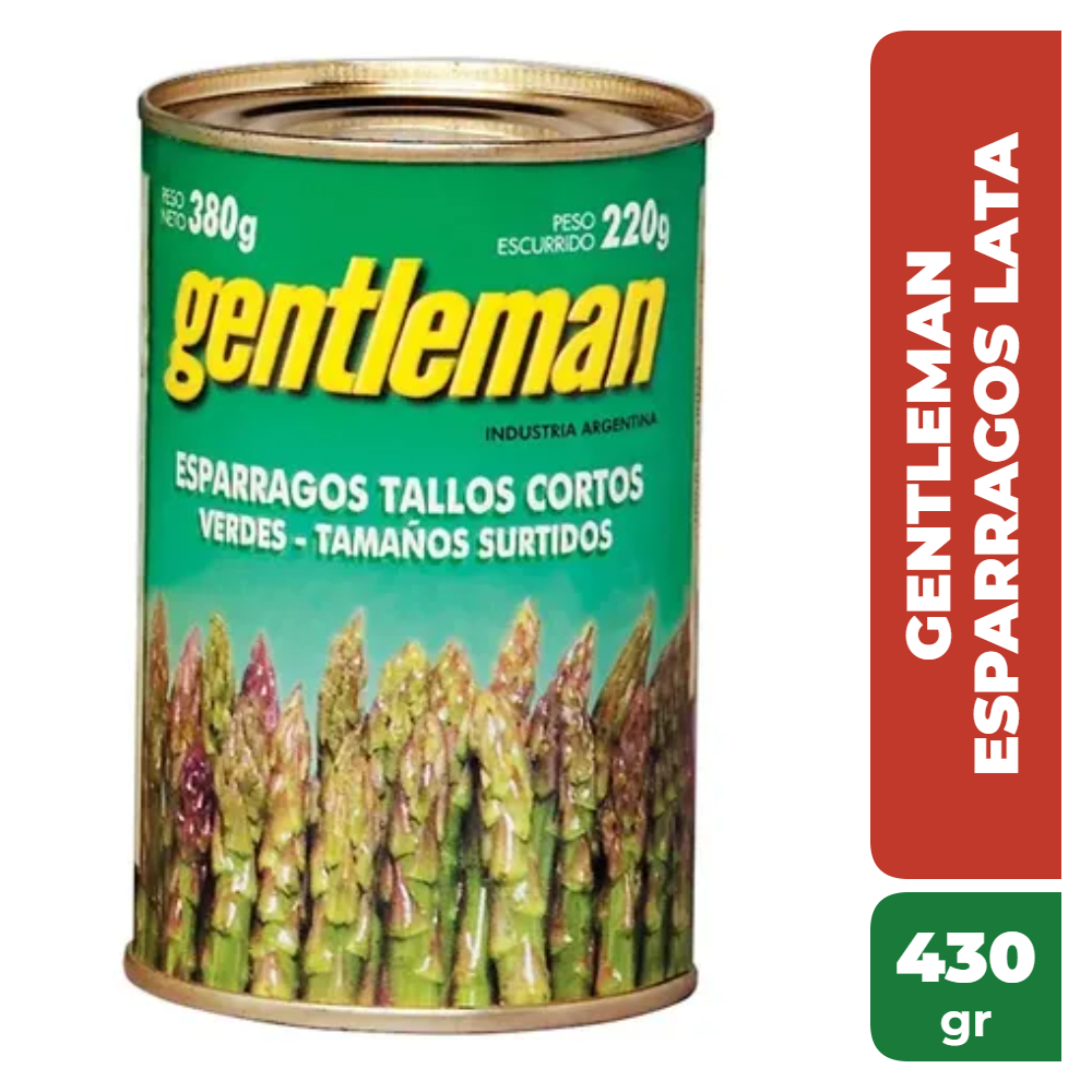 GENTLEMAN ESPARRAGOS LATA 430gr