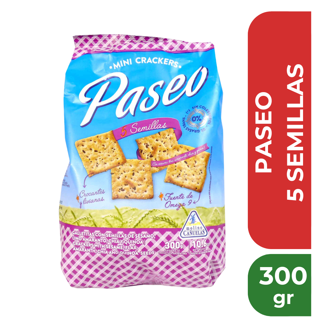 PASEO GALLETITAS 5 SEMILLAS 300gr
