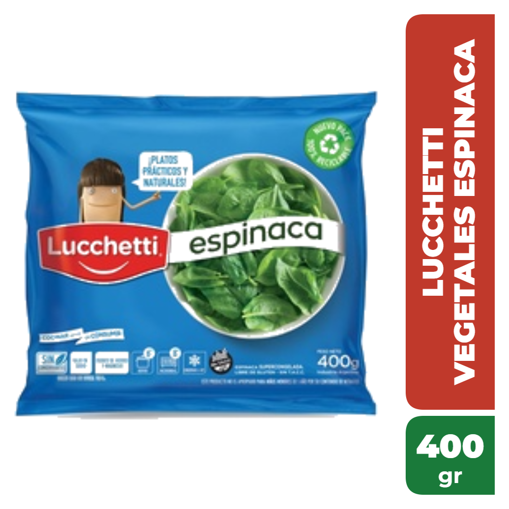 LUCCHETTI VEGETALES ESPINACA 400gr