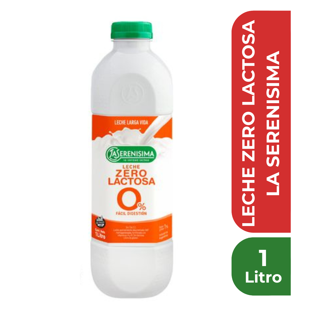 LA SERENISIMA LECHE ZERO LACTOSA 1 Litro
