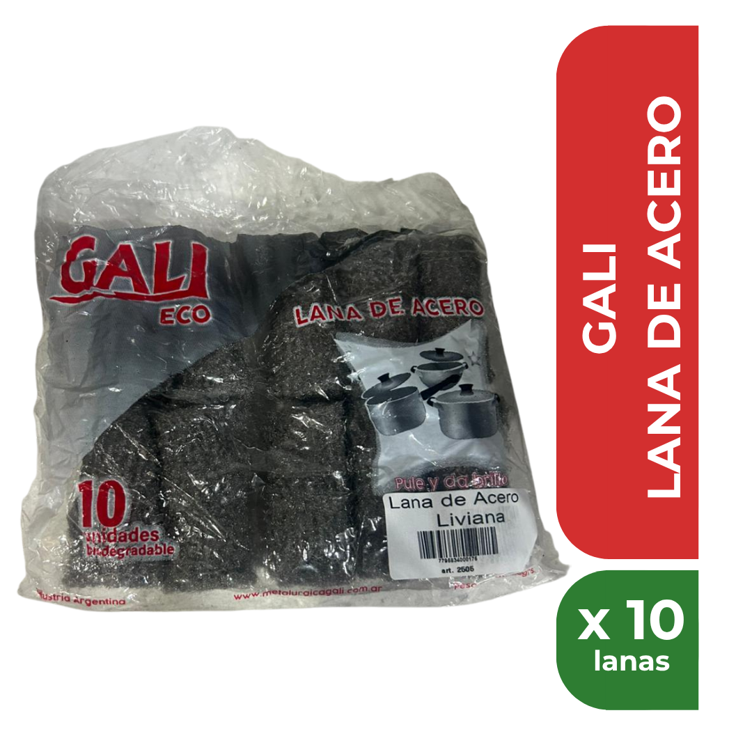 GALI LANA ACERO x10 lanas