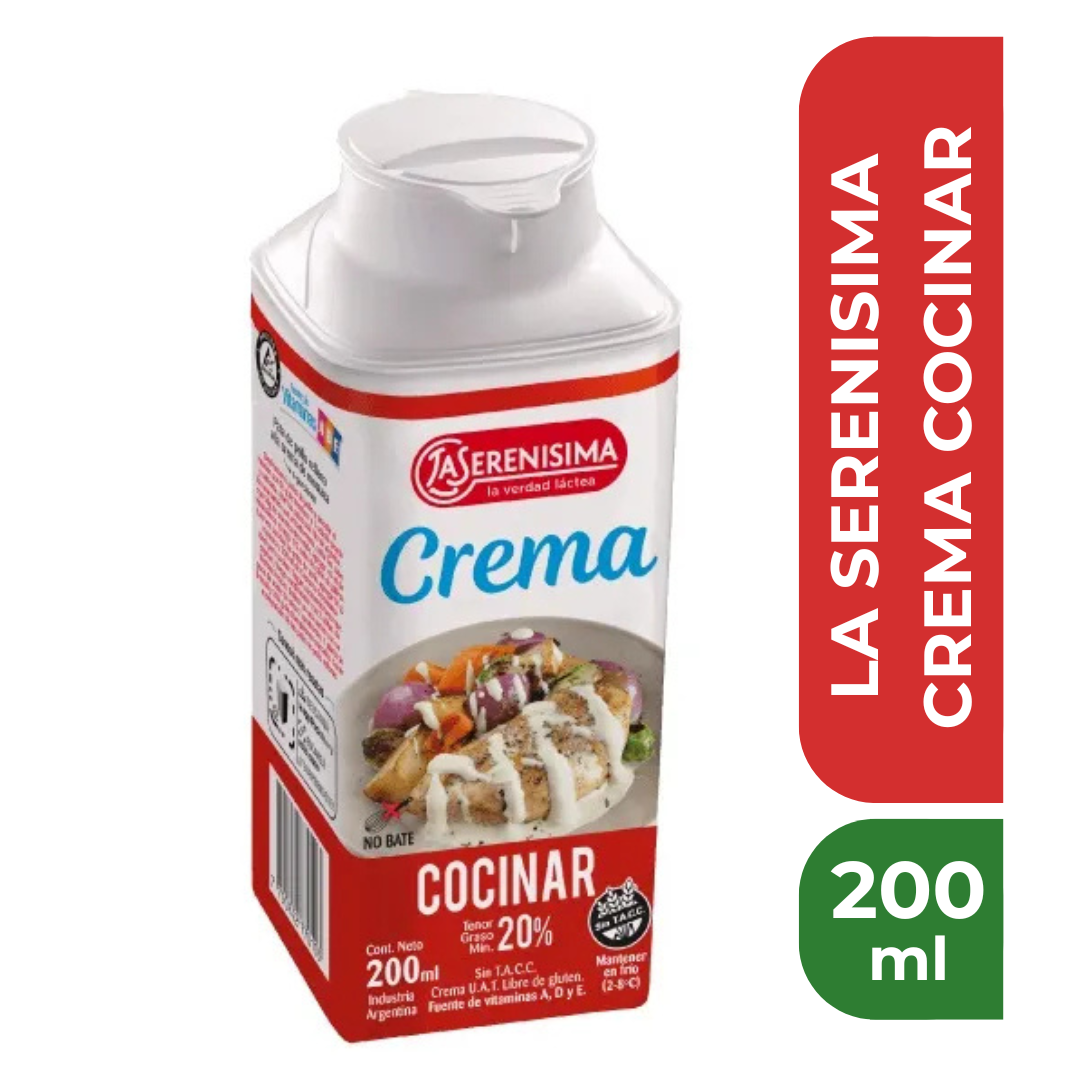 LA SERENISIMA CREMA COCINAR 200ml