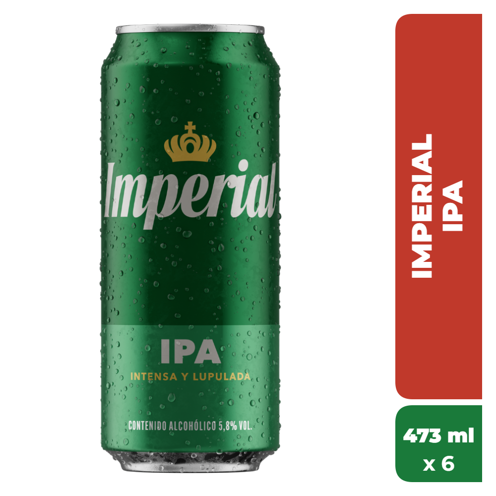 IMPERIAL CERVEZA IPA 473ml x6