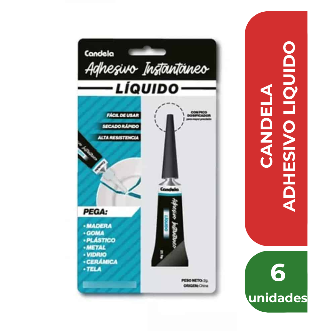 CANDELA ADHESIVO LIQUIDO x6