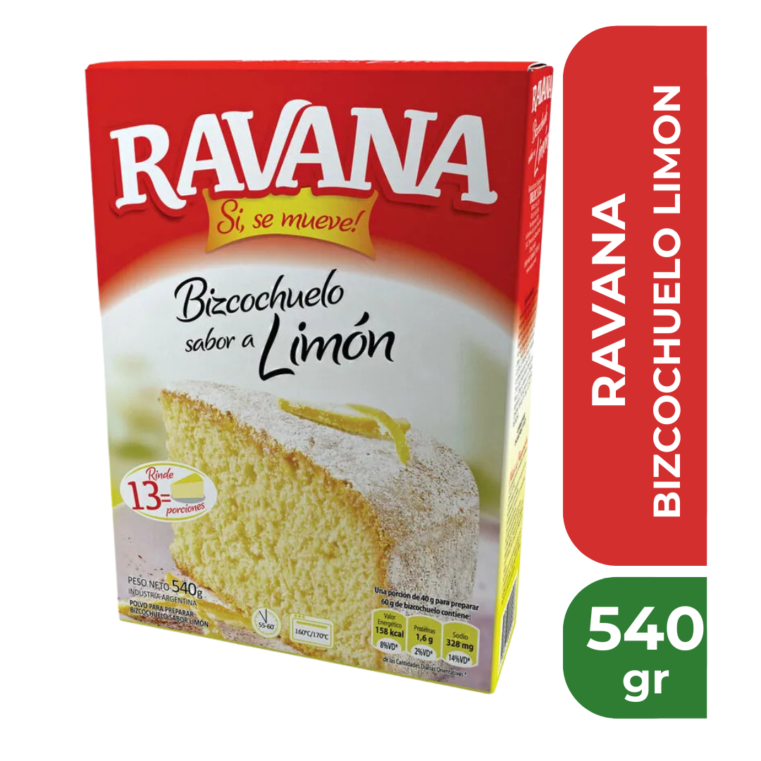 RAVANA BIZCOCHUELO LIMON