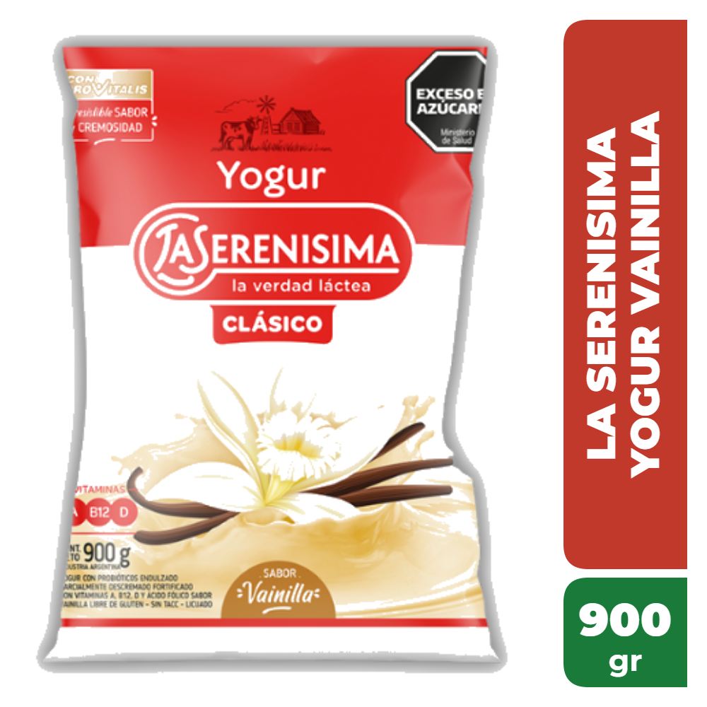 LA SERENISIMA YOGUR SACHET VAINILLA 900gr