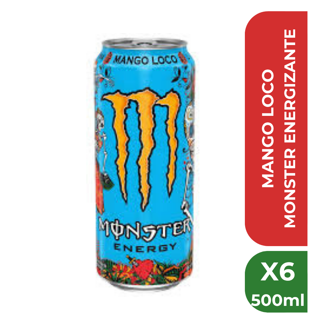 MONSTER ENERGIZANTE 500ML MANGO LOCO x6