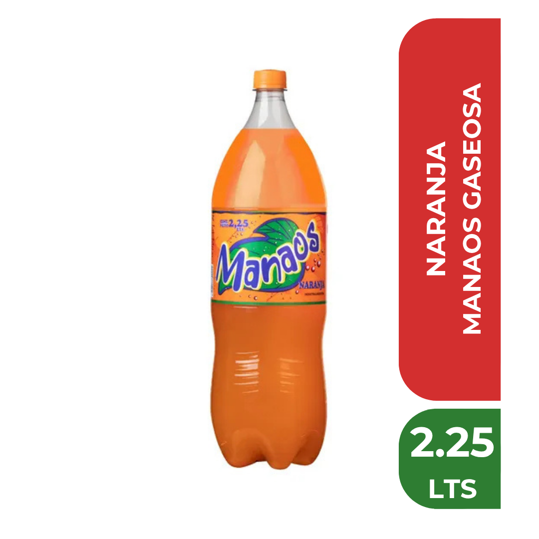MANAOS GASEOSA NARANJA 2,25lts