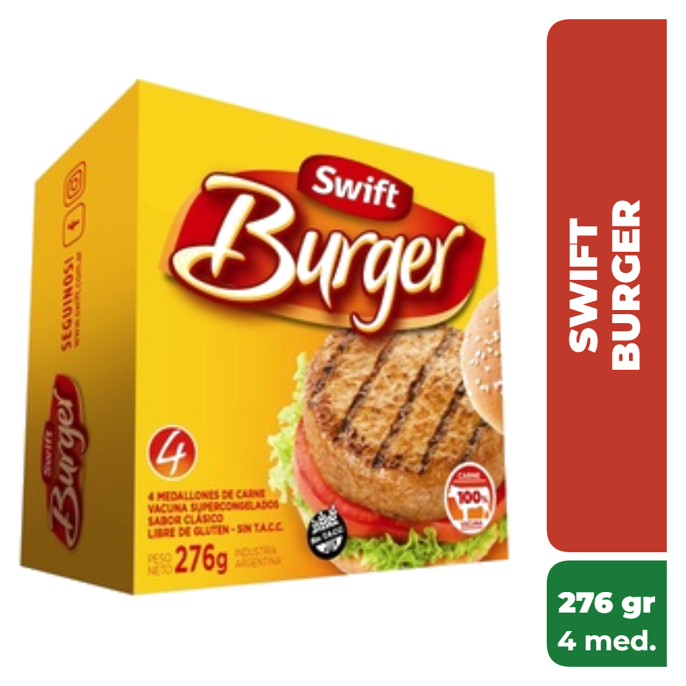 SWIFT BURGER CAJA 276gr x4 medallones