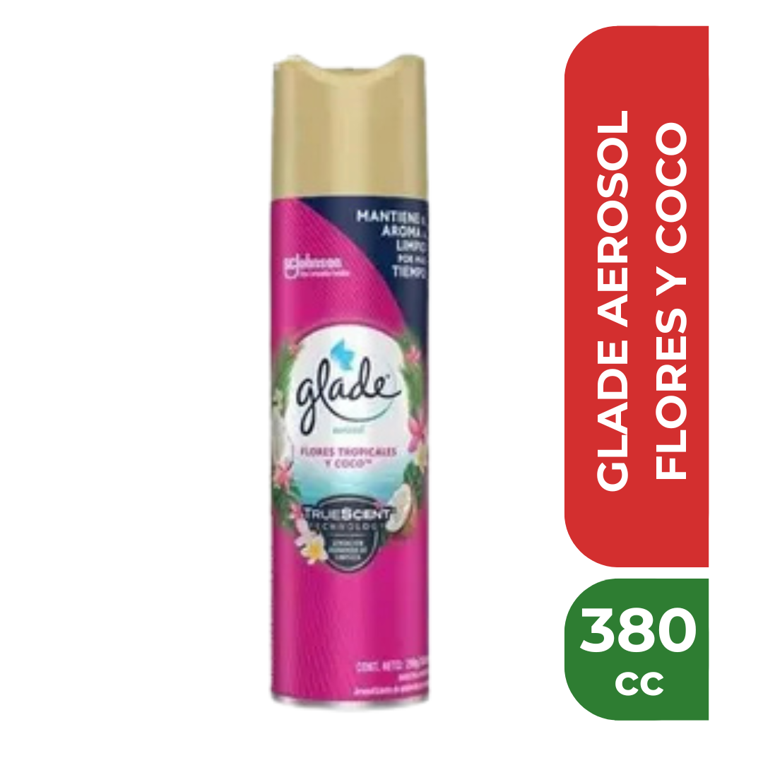 GLADE AEROSOL FLORES Y COCO 380cc