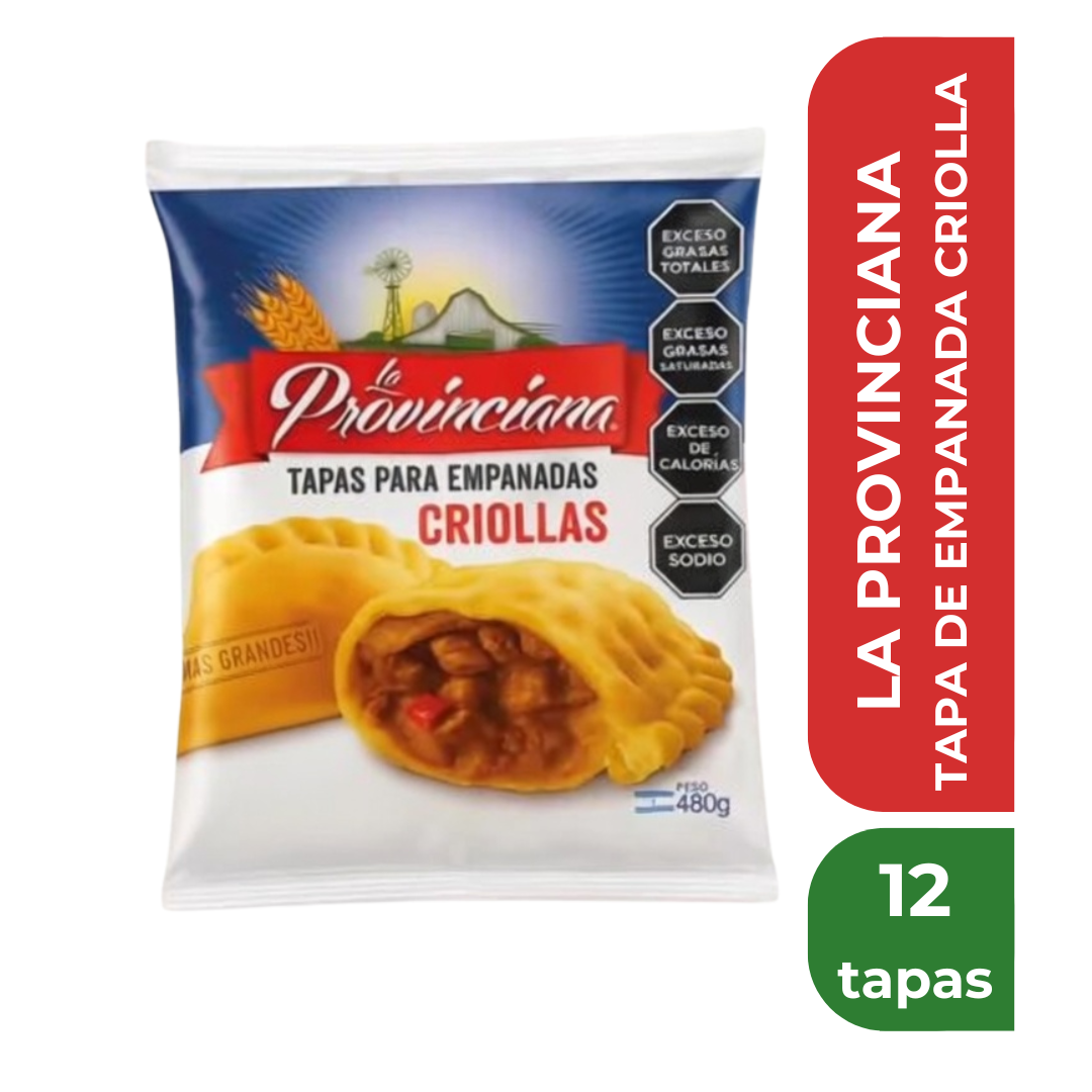 LA PROVINCIANA TAPA EMPANADA CLASICA 12 tapas