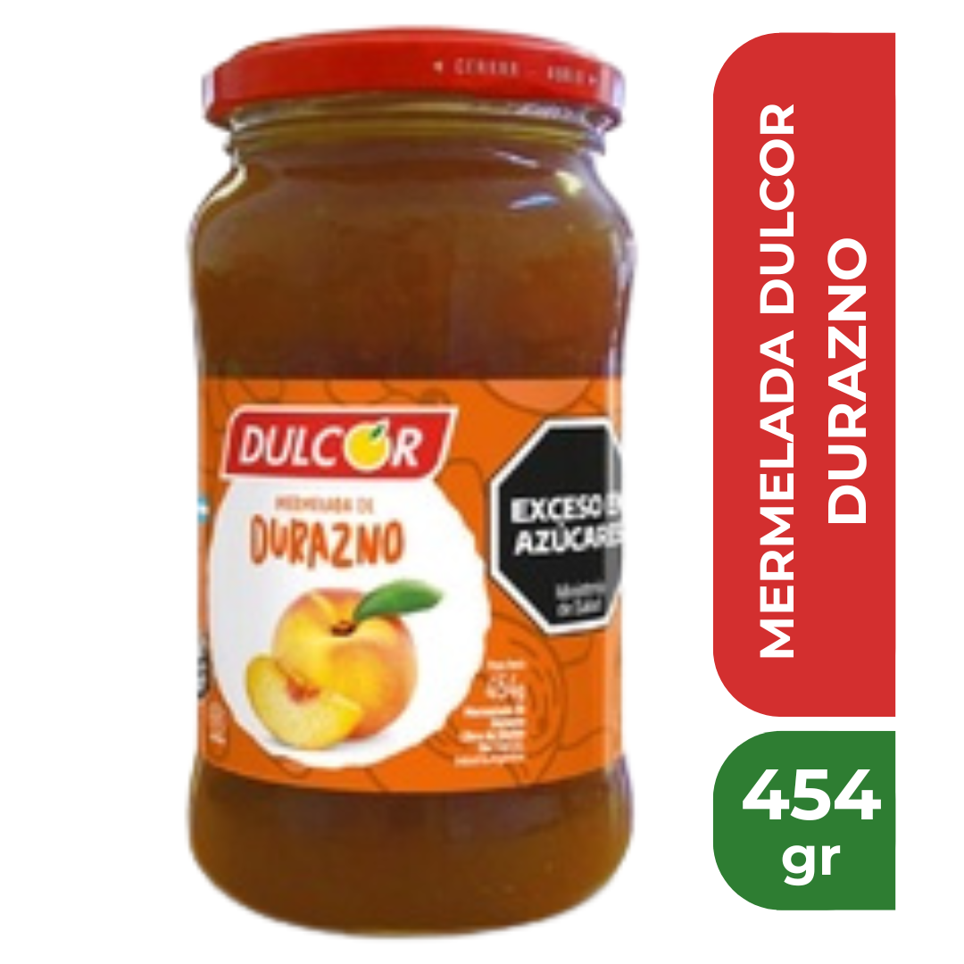 DULCOR MERMELADA DURAZNO 454gr