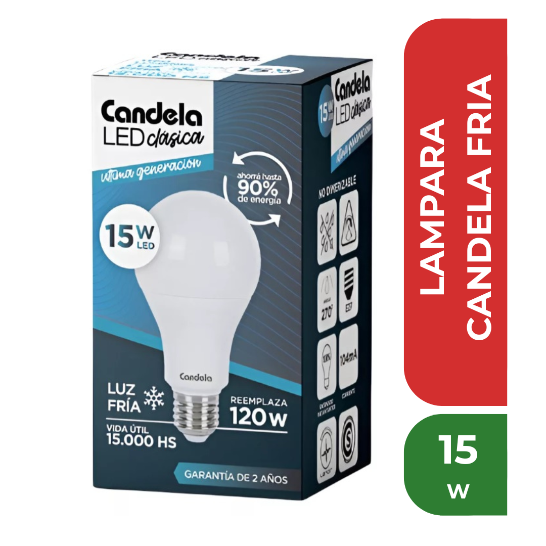 CANDELA LAMPARA FRIA 15w