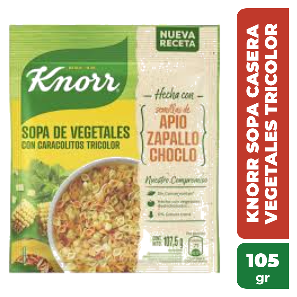 KNORR SOPA CASERA VEGETALES TRICOLOR