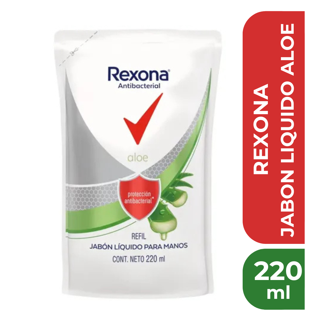 REXONA JABON LIQUIDO ALOE 220ml