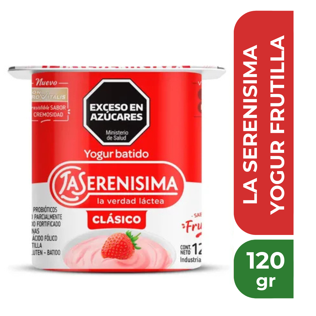 LA SERENISIMA YOGUR FRUTILLA 120gr