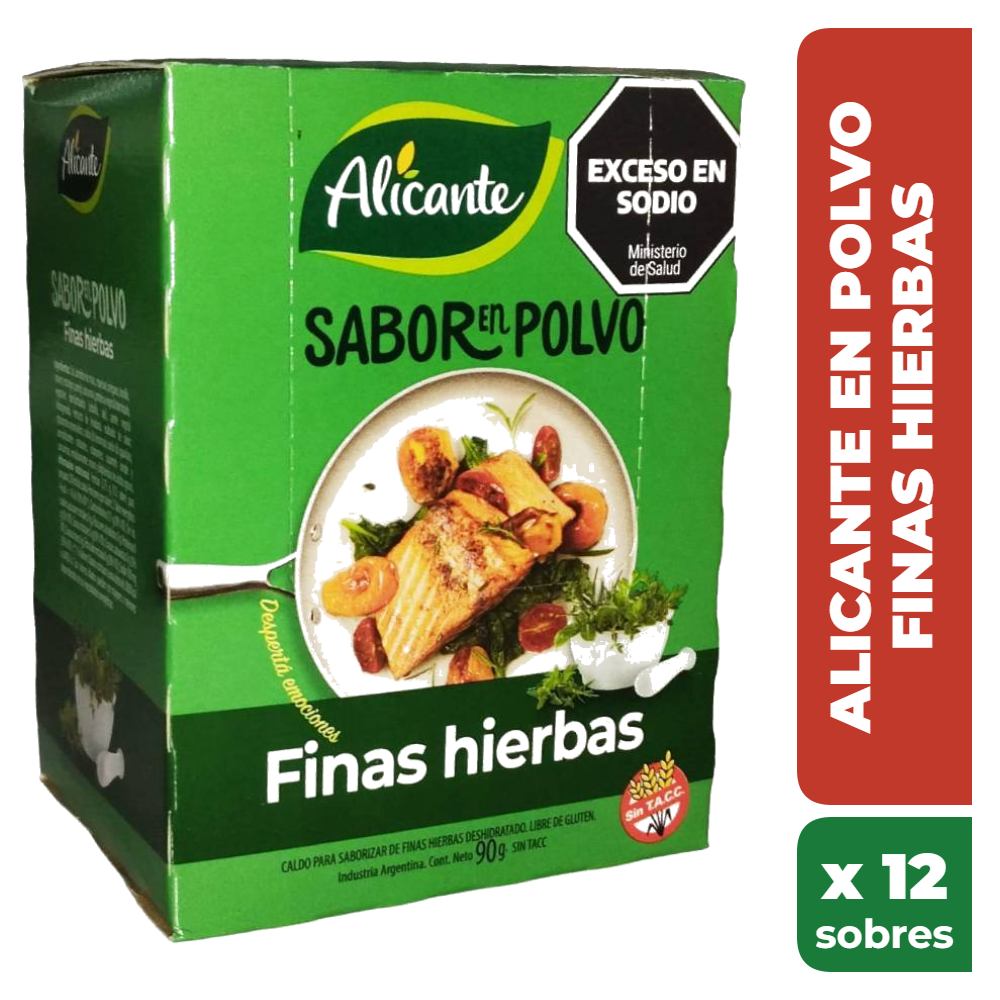 ALICANTE EN POLVO FINAS HIERBAS x12 sobres