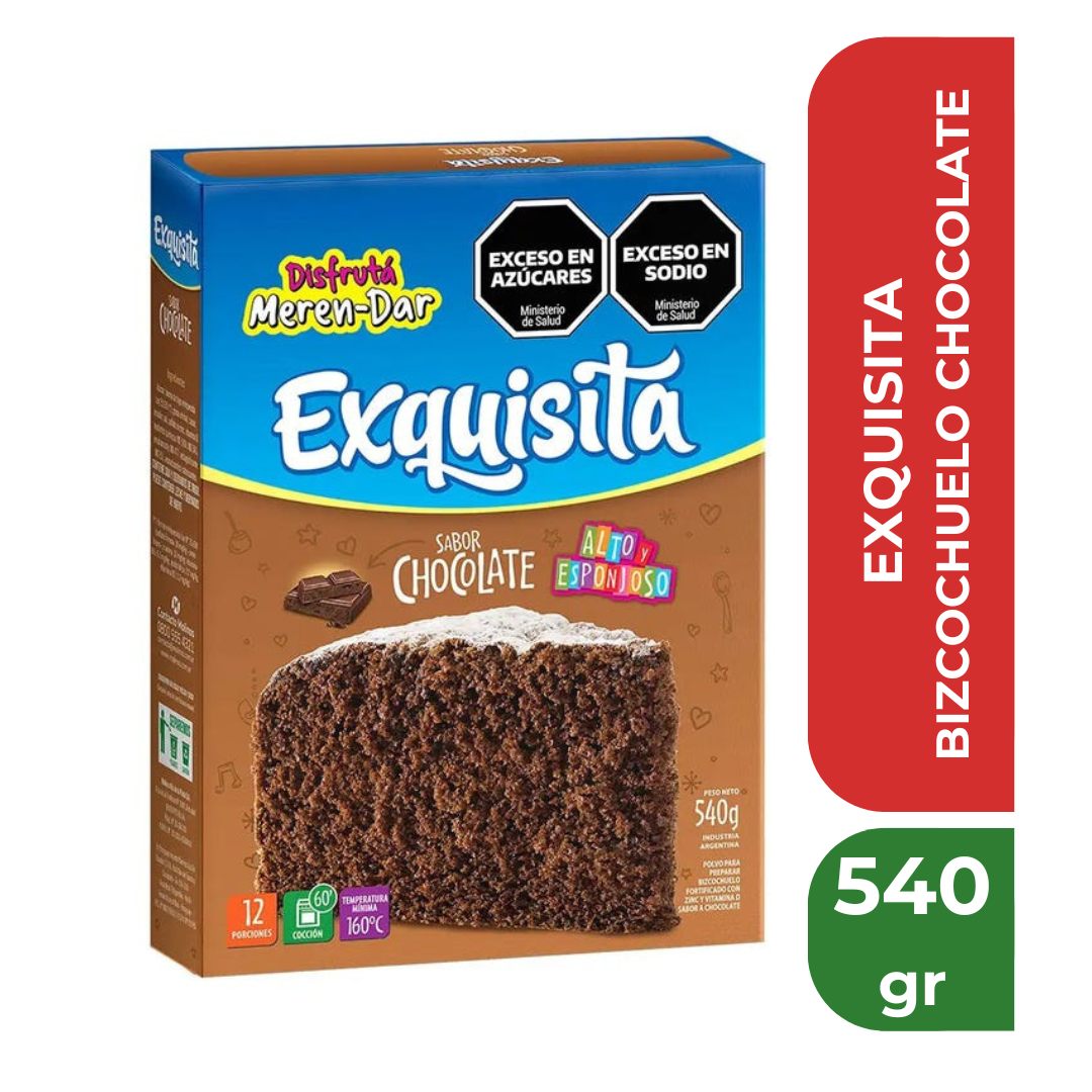 EXQUISITA BIZCOCHUELO CHOCOLATE