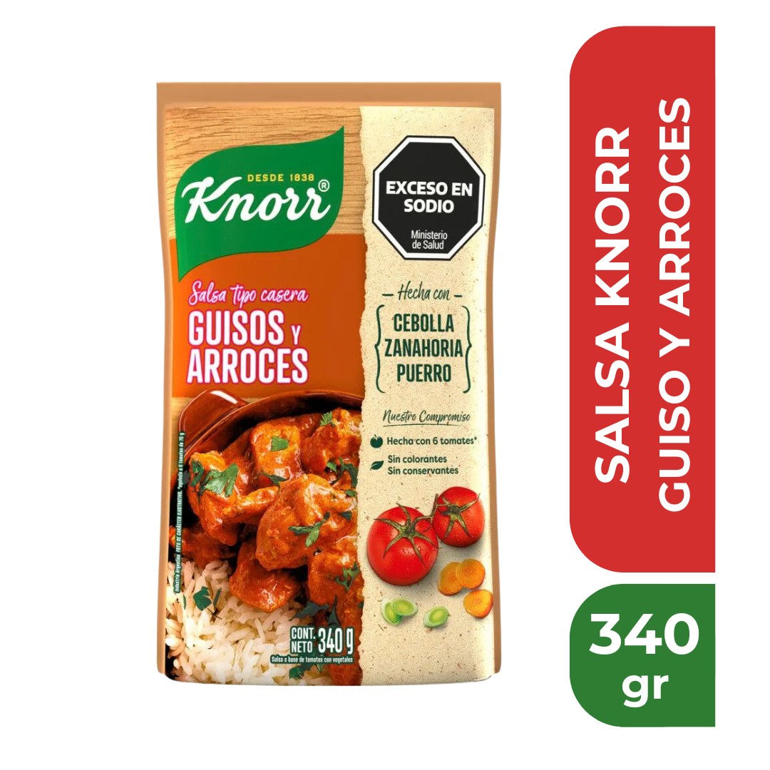 KNORR SALSA GUISO Y ARROCES 340gr