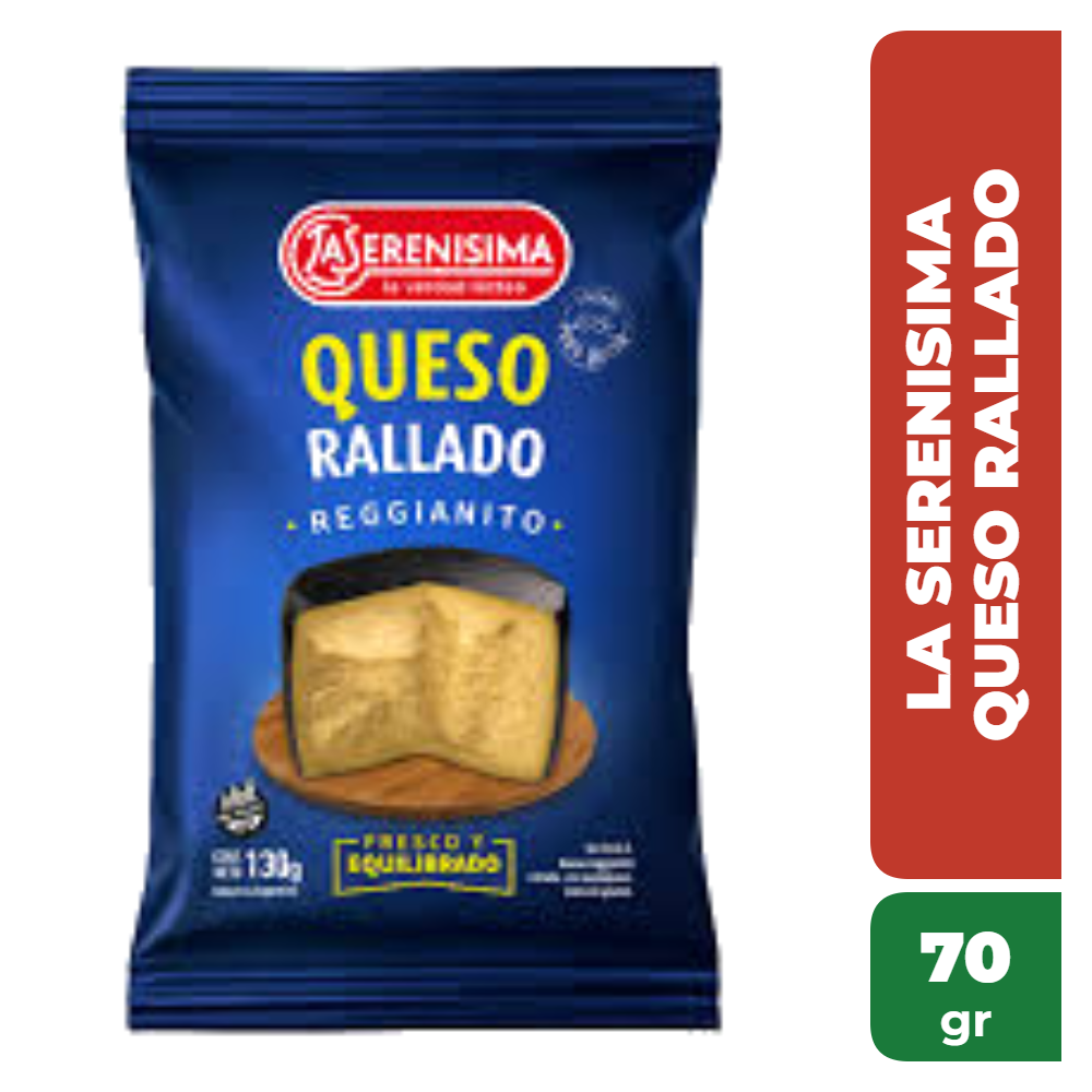 LA SERENISIMA QUESO RALLADO 70gr