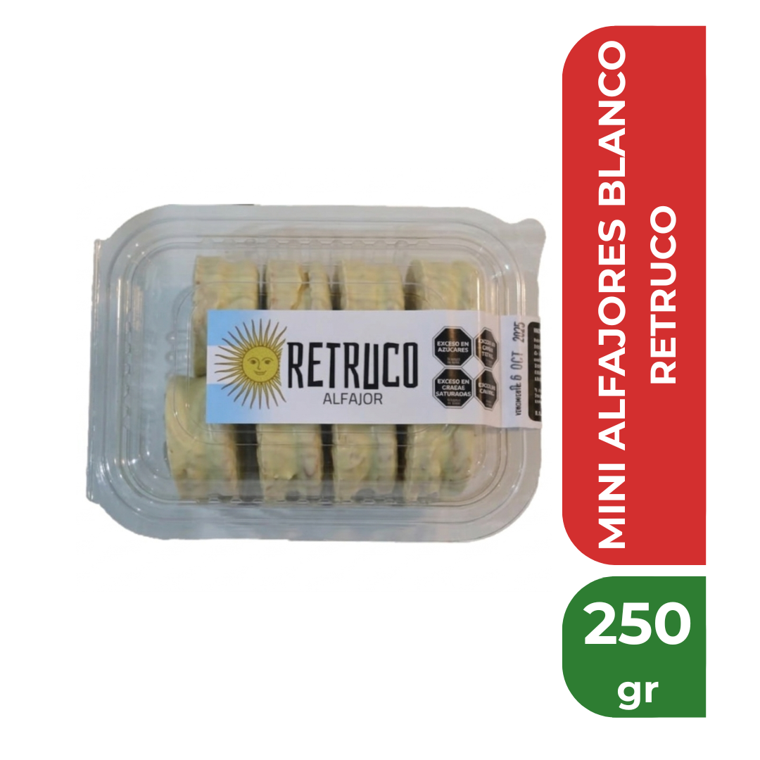 RETRUCO MINI ALFAJORES BLANCO 250gr