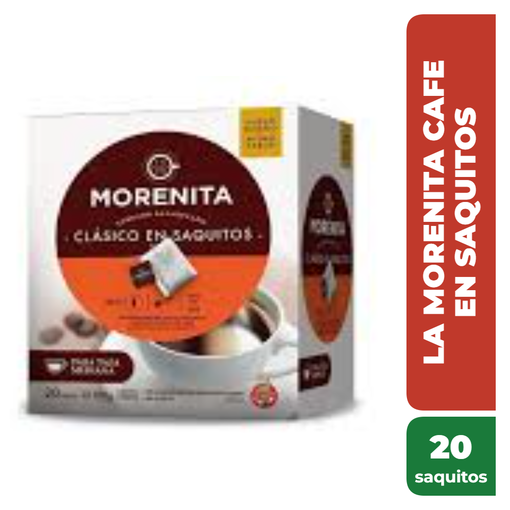 LA MORENITA CAFE SAQUITOS x20saq