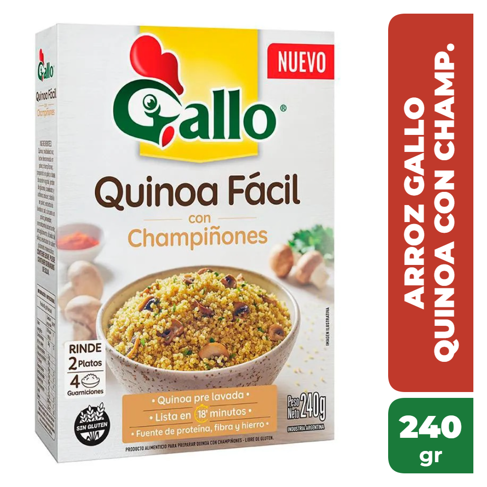 GALLO QUINOA CHAMPIGNONES 240gr