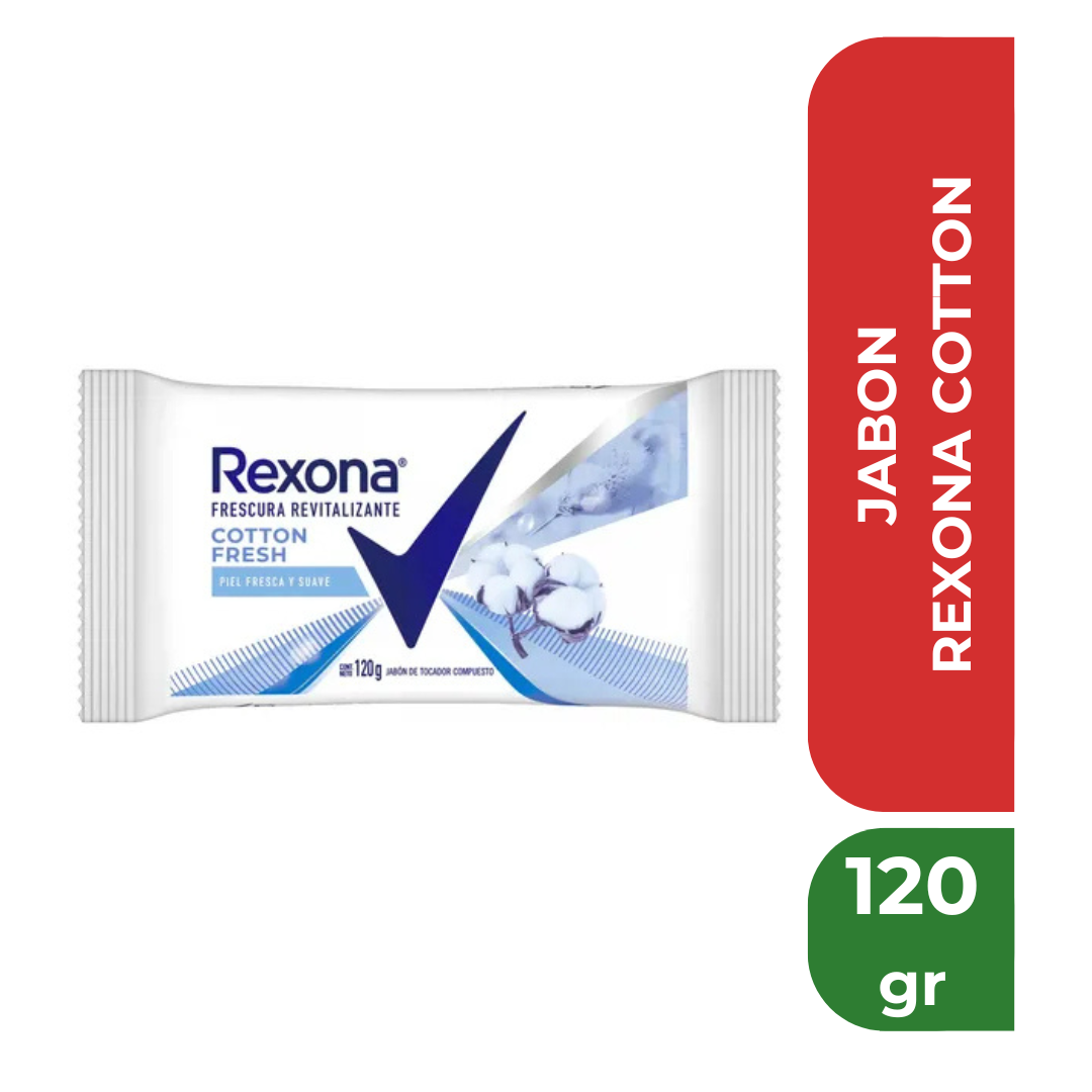 REXONA JABON COTTON 120gr