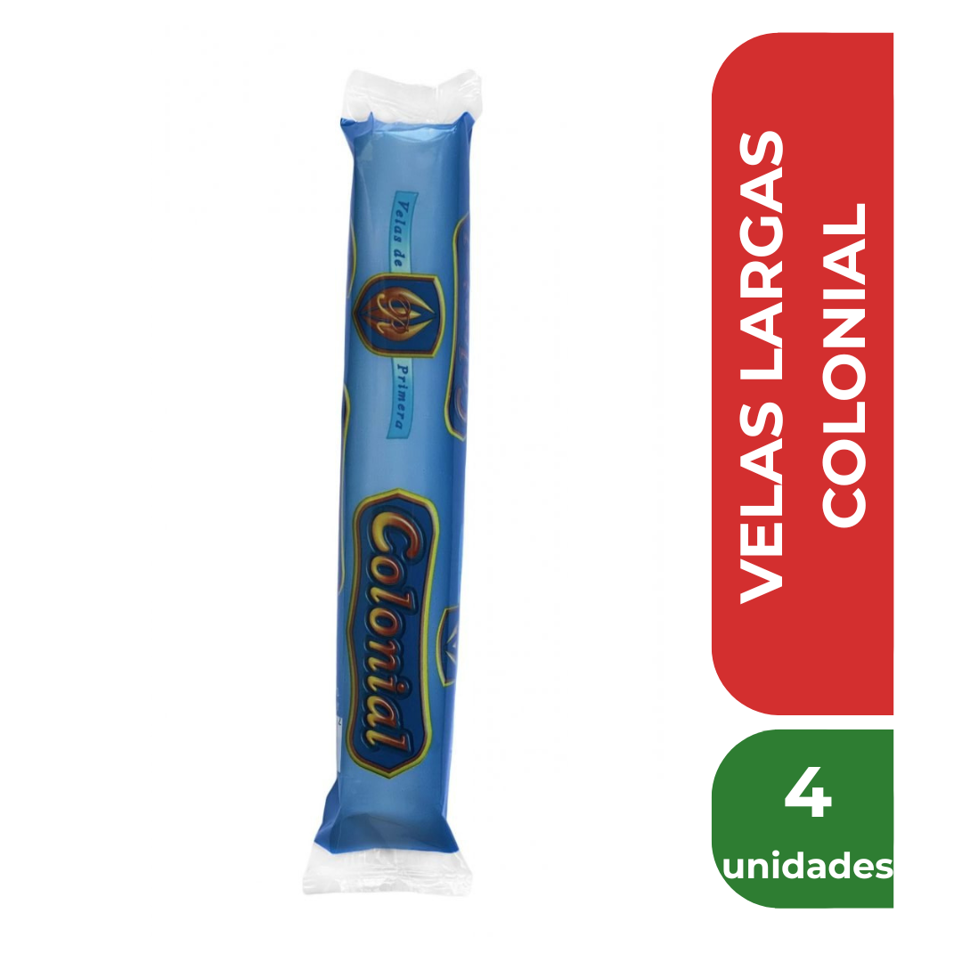COLONIAL VELAS LARGAS x4u
