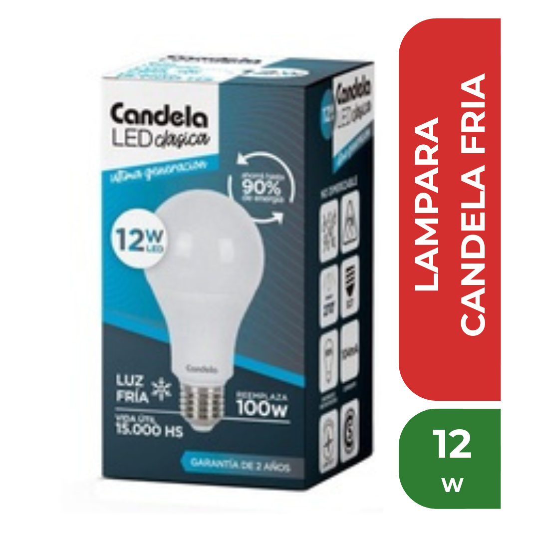 CANDELA LAMPARA 12w