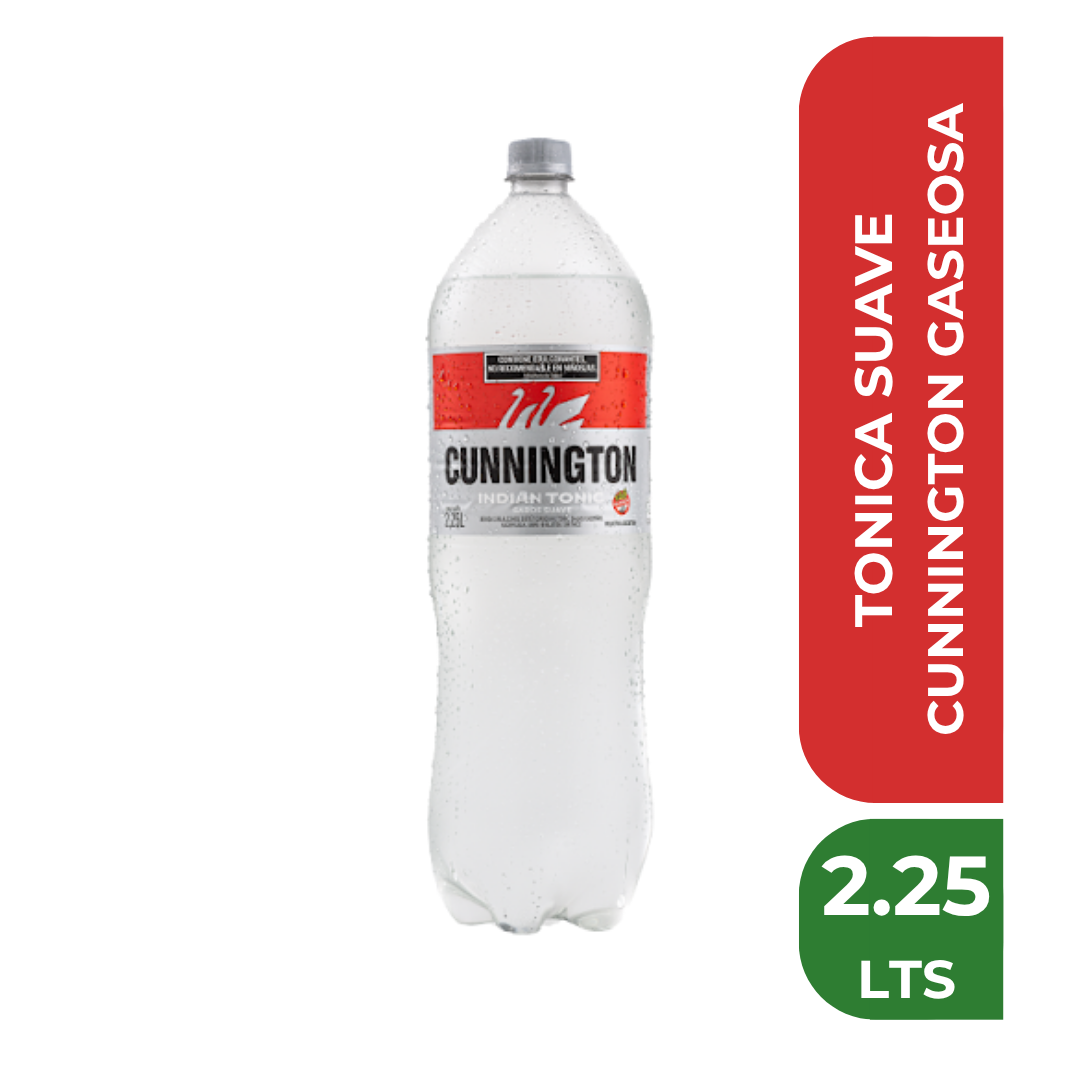 CUNNINGTON GASEOSA 2.25 LTS TONICA SUAVE