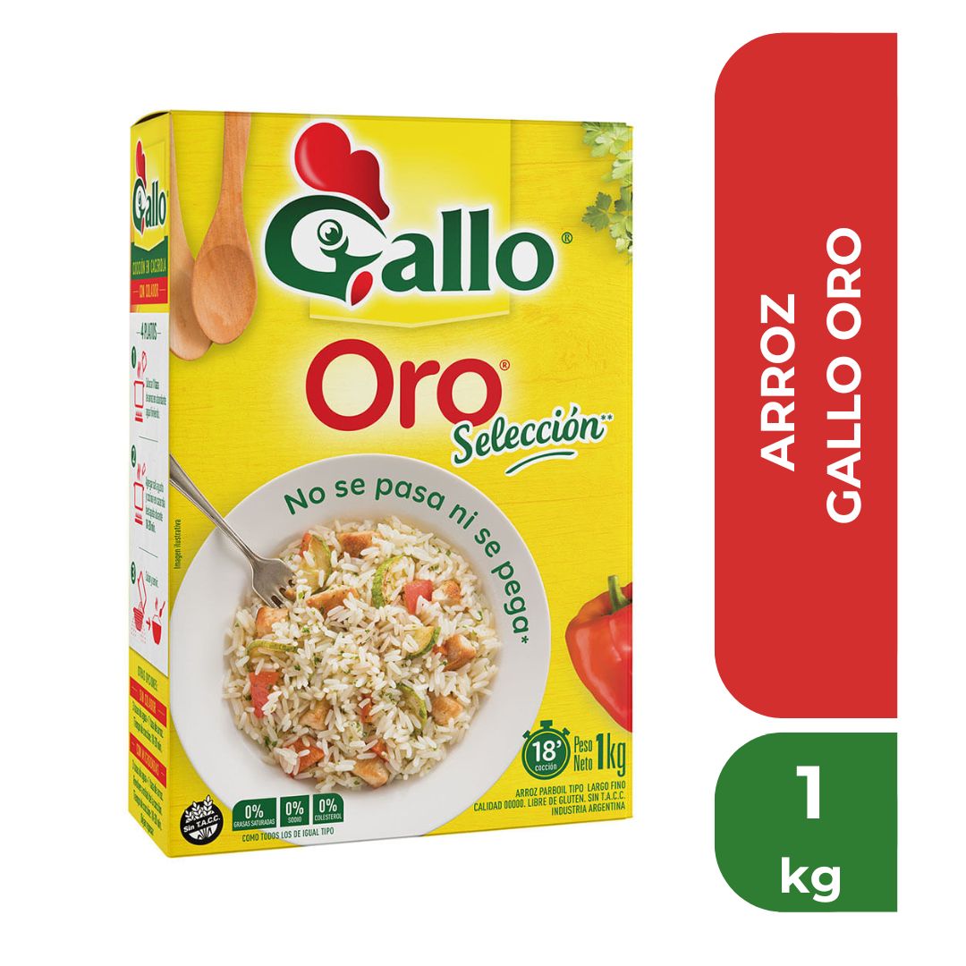 GALLO ARROZ ORO ARROZ CAJA 1kg