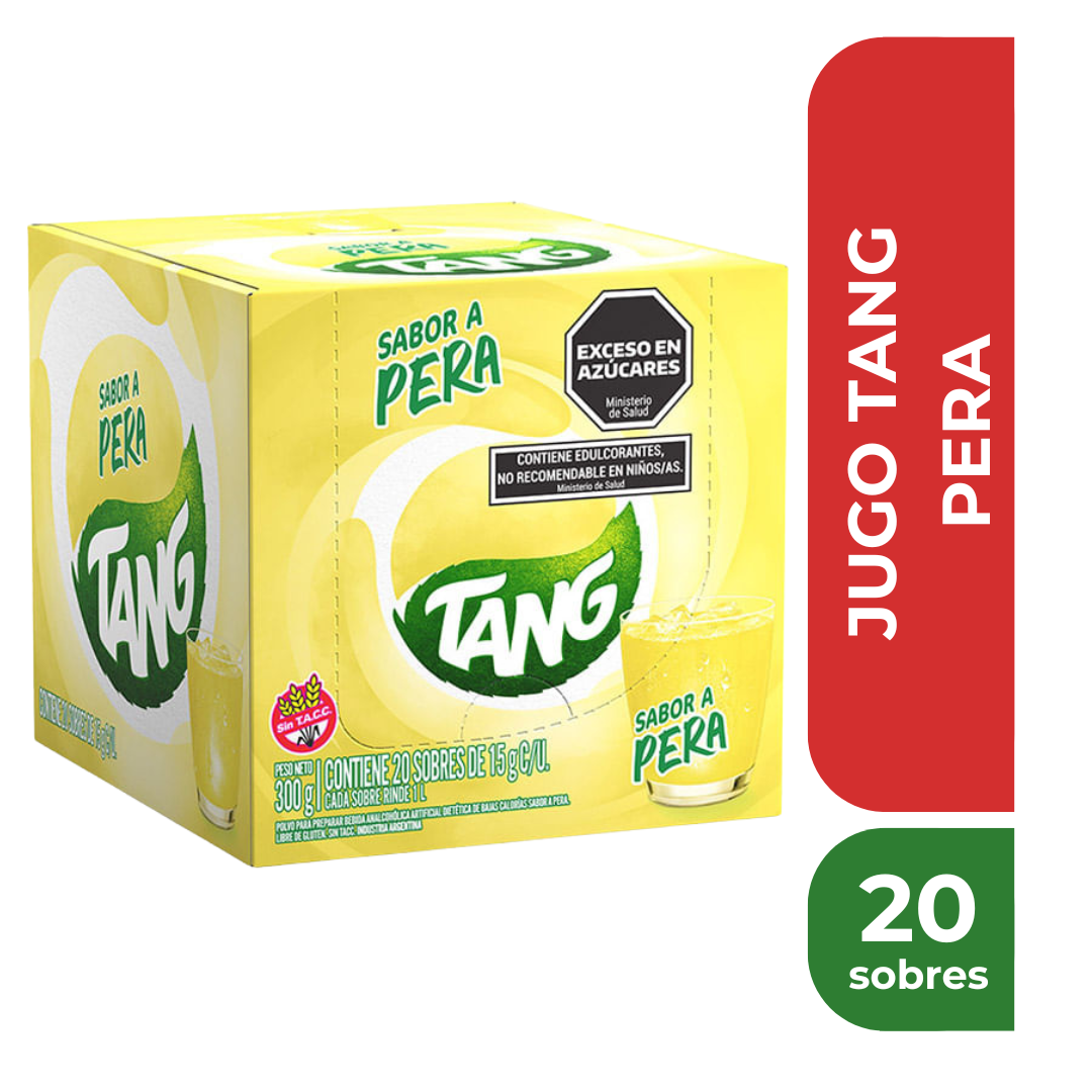 TANG JUGO EN POLVO PERA x20